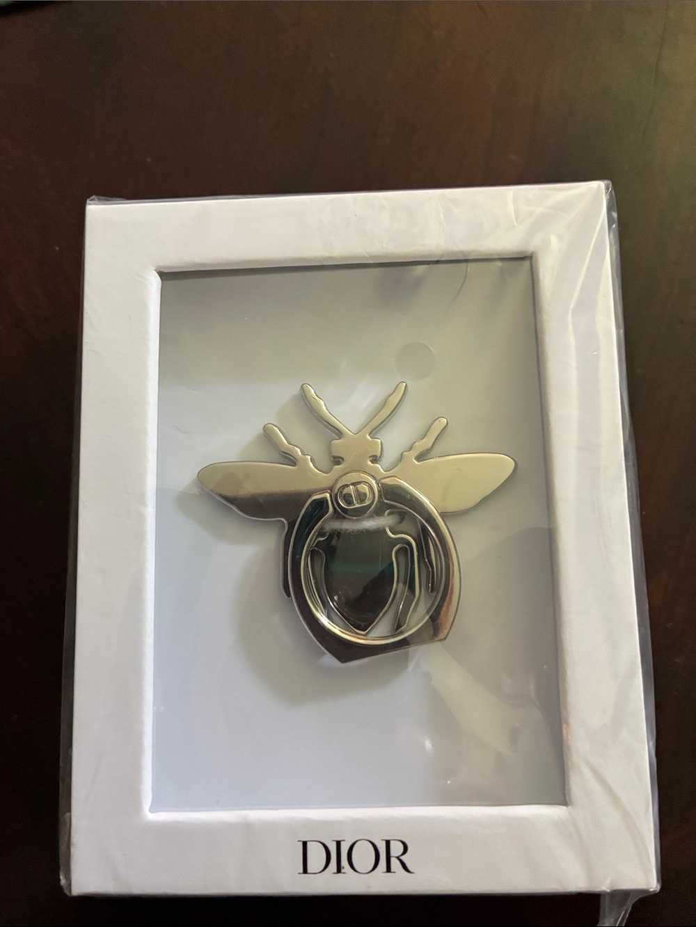 Dior Silver Bee Ring Phone Grip
